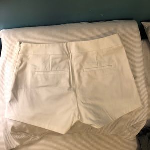 White Express shorts